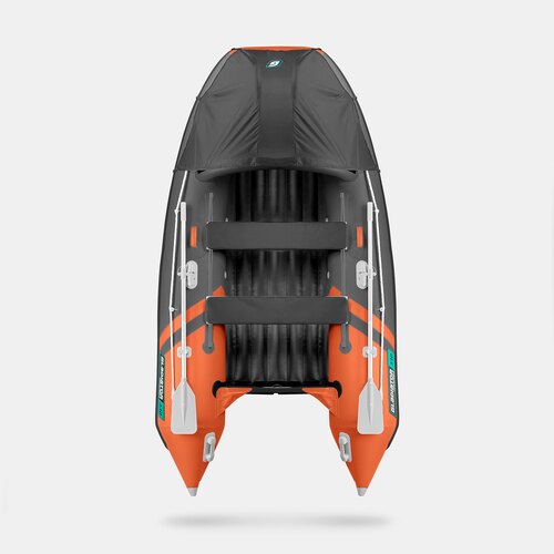 Надувная лодка GLADIATOR E330PRO оранжево-темносерый
