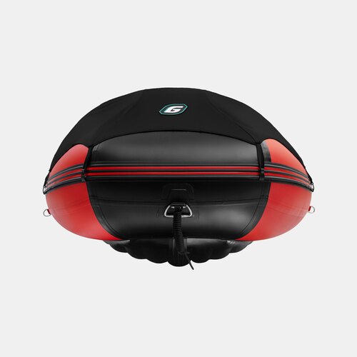 Надувная лодка GLADIATOR E380PRO красно-черный