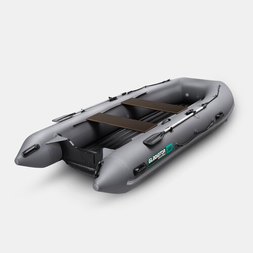 Надувная лодка GLADIATOR E380S темно-серый