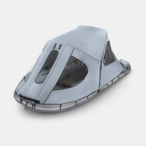 Тент ходовой с каркасом для лодок Gladiator C370AL и D370AL серый