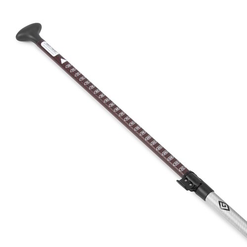 SUP весло Gladiator Race Full Carbon silver/red 3-части, лопатка M